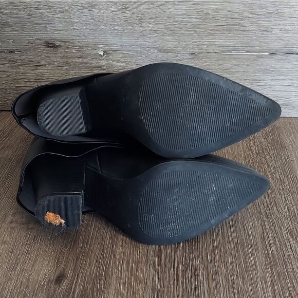 STEVE MADDEN Liddy Block Heel Bootie In Black Size 11 - Picture 8 of 10